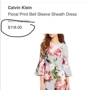 Calvin Klein Floral Dress.